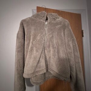 Victoria's Secret Pink Plush Gray Jacket